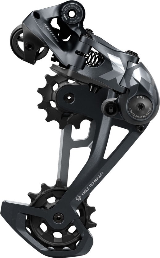 Sram achterderailleur X01 Eagle 12V Max. 52T Carbon Lunar Black