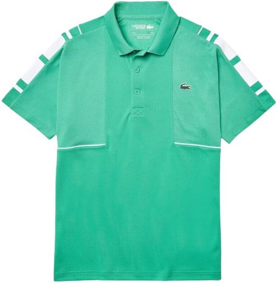 Lacoste Sport Polo Shirt heren piqué groen Maat S