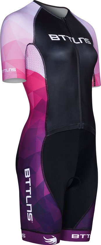 BTTLNS trisuit - triathlon pak - trisuit korte mouw dames - Typhon 2.0 SE - paars - XL