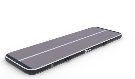 12SPRINGS Airtrack 300 - W100 Standaard - 300 x 100 cm - Zwart