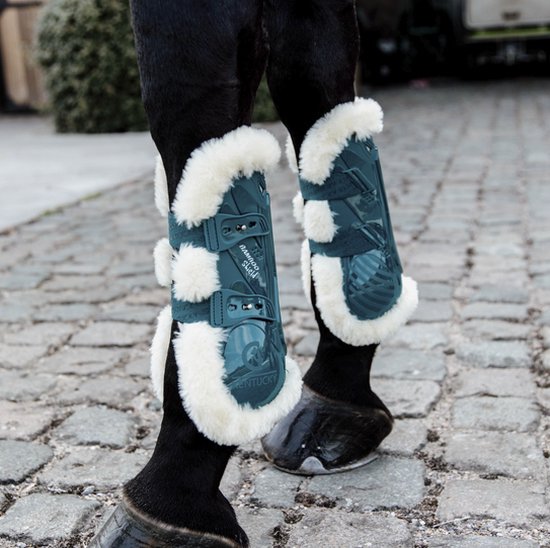 Kentucky Beenbescherming Emerald - Model: Tendon Boots Bamboo Elastic - Maat: M