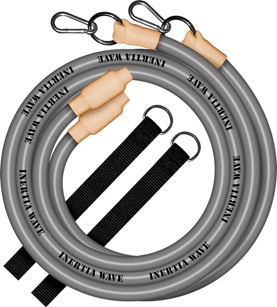 Inertia Wave® Solo Battle Rope HITT Fitness Kit Battle rope Alternatief Grijs