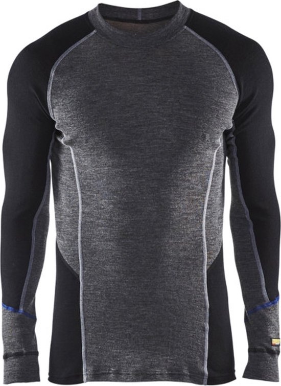 Blaklader Onderhemd 100% Merino WARM 4897-1732 - Medium Grijs/Zwart - XL