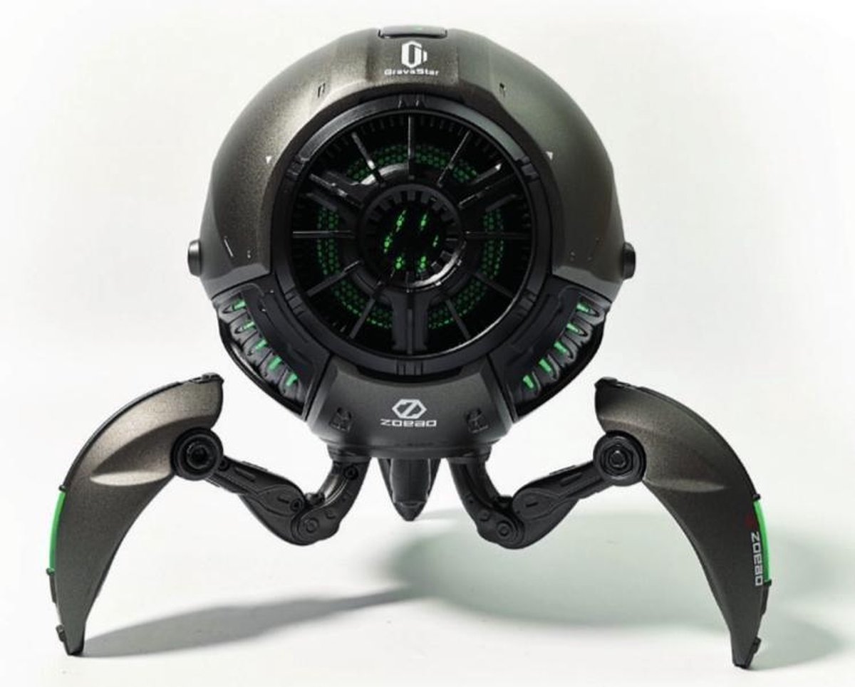 Zoeao GravaStar G1_GRY 20 W Draadloze stereoluidspreker Grijs, Metallic