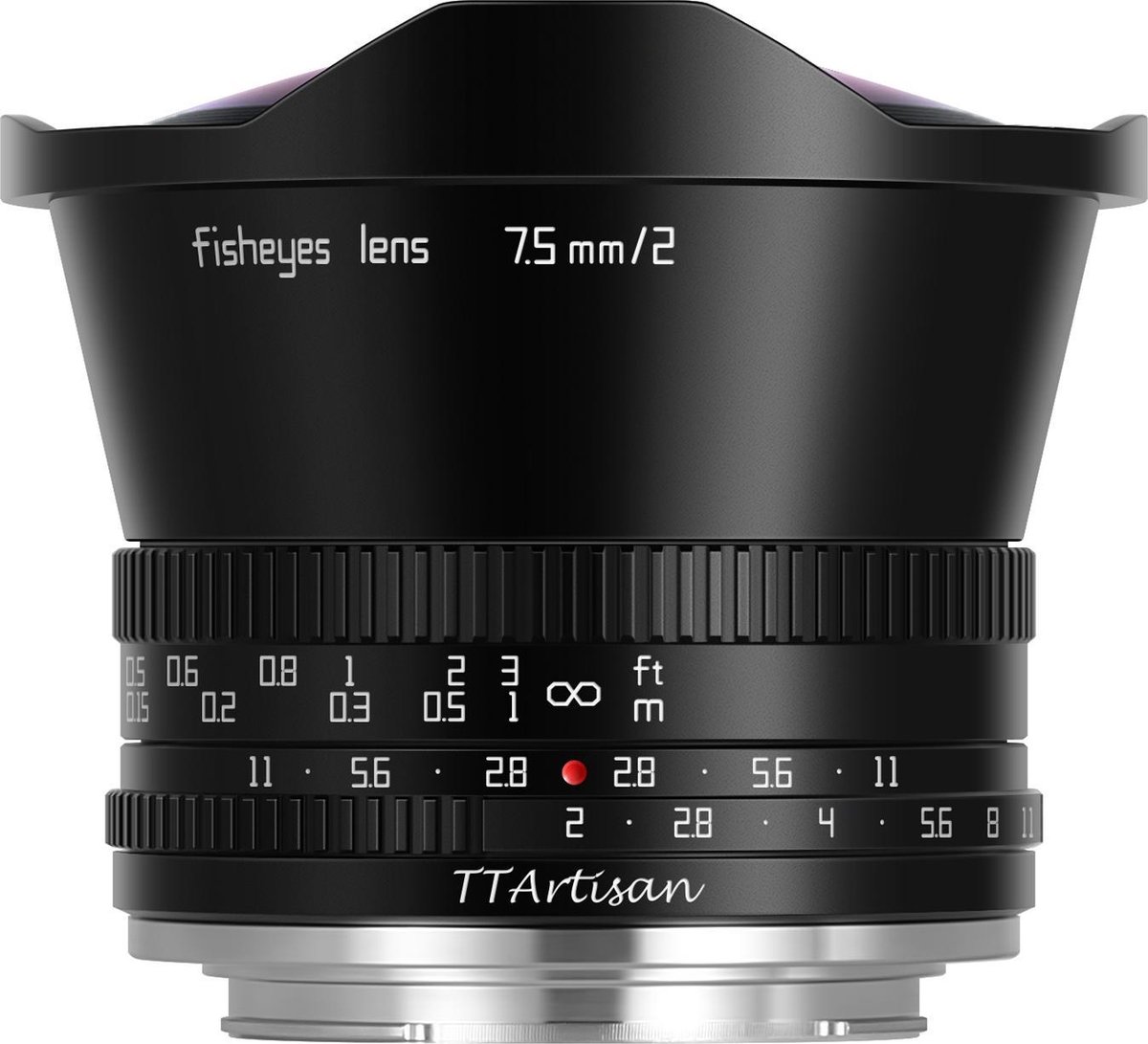 TT Artisan - Cameralens - 7,5 mm F2.0 APS-C voor M43-vatting