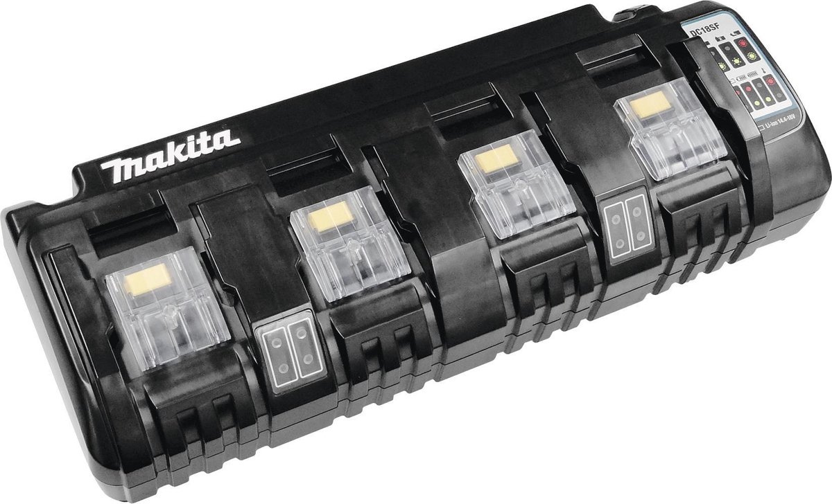 Makita DC18SF Batterijlader voor binnengebruik Zwart
