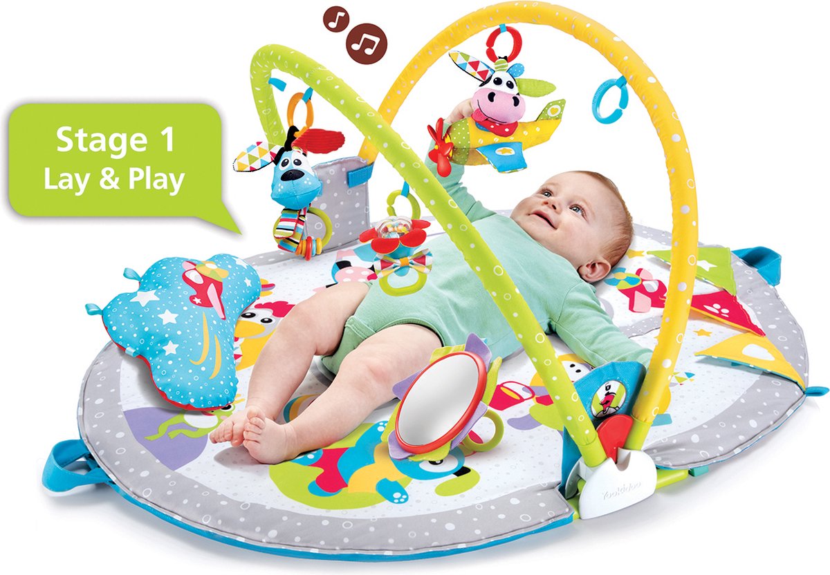 Yookidoo Baby Speelkleed Babysitter met Bogen Liggen Spelen en Zitten Multi Colour