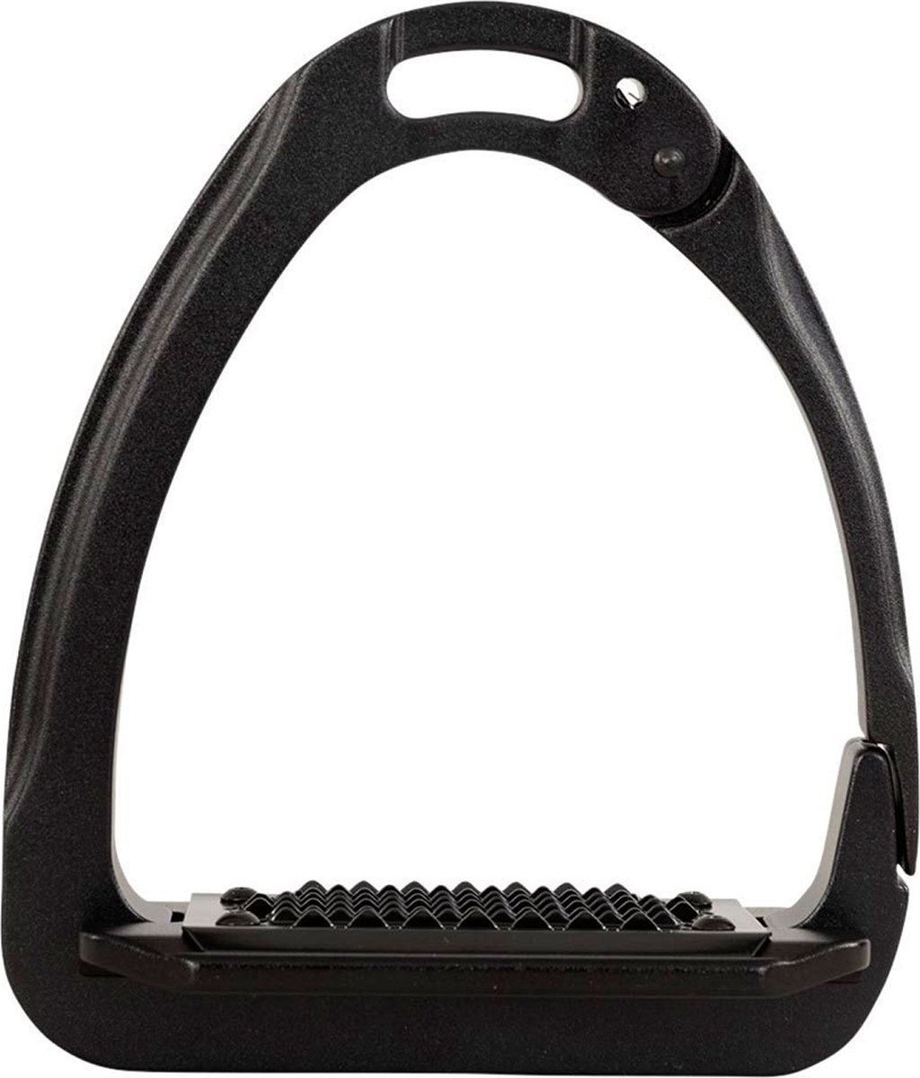 Acavallo stijgbeugels Arena AluPlus 2.0 total black 12CM