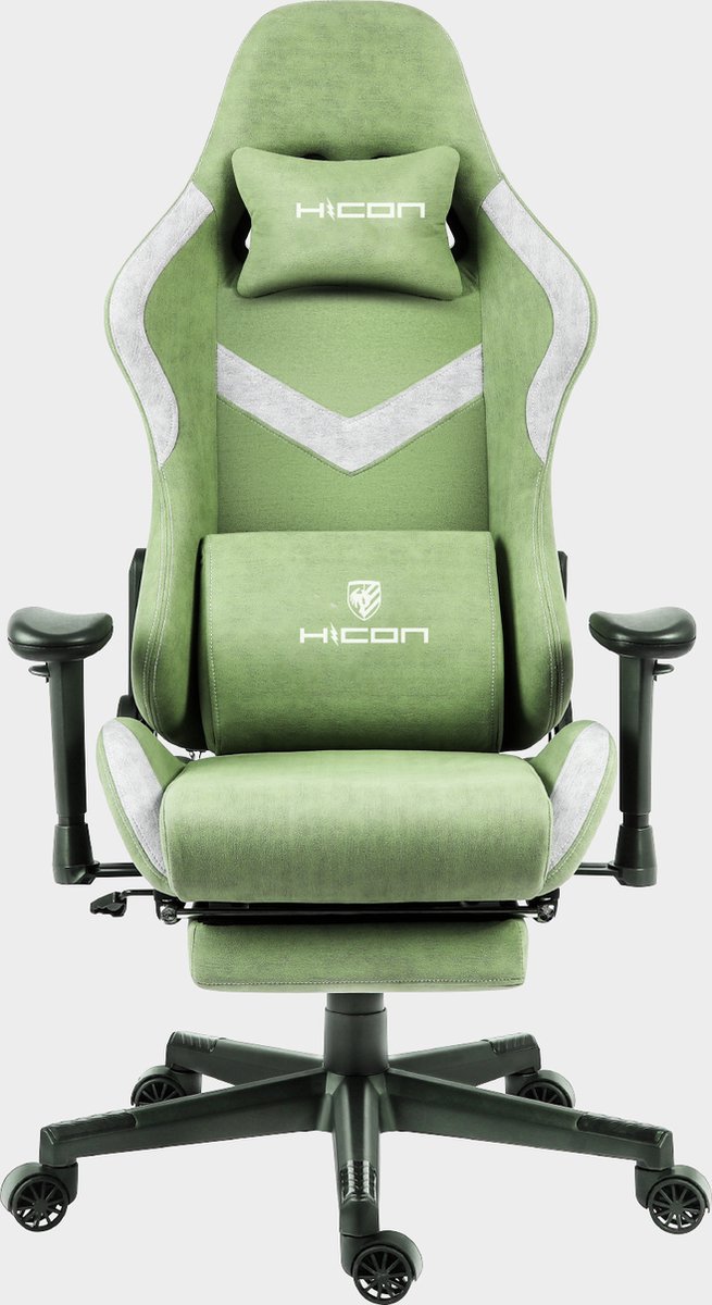 HICON Gamestoel Splendore - Ergonomisch - Gaming stoel - Bureaustoel - Verstelbaar - Gamestoelen - Racing - Gaming Chair - Groen