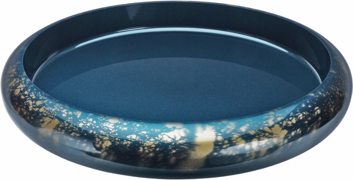 Sushi Oke - Serveerschaal - Lakwerk - Blauw/Goud - 51x8.1cm - ABS