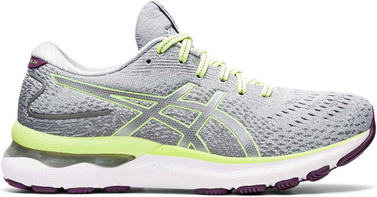 ASICS GEL-Nimbus 24 Dames - Sportschoenen - Hardlopen - Weg - donkergrijs/groen