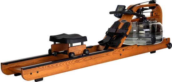 Fluid Rower Viking Pro XL - Opklapbaar - Roeimachine met 10 weerstanden - Roeiapparaat voor thuis - Bluetooth - Verstelbaar - Water weerstand - Inclusief hartslagfunctie