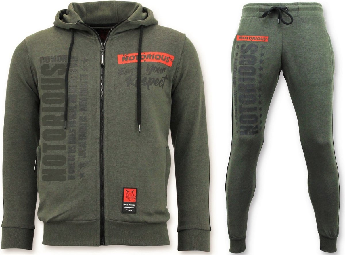 Exclusieve Heren Trainingspak - Conor Notorious Sport Set - Groen