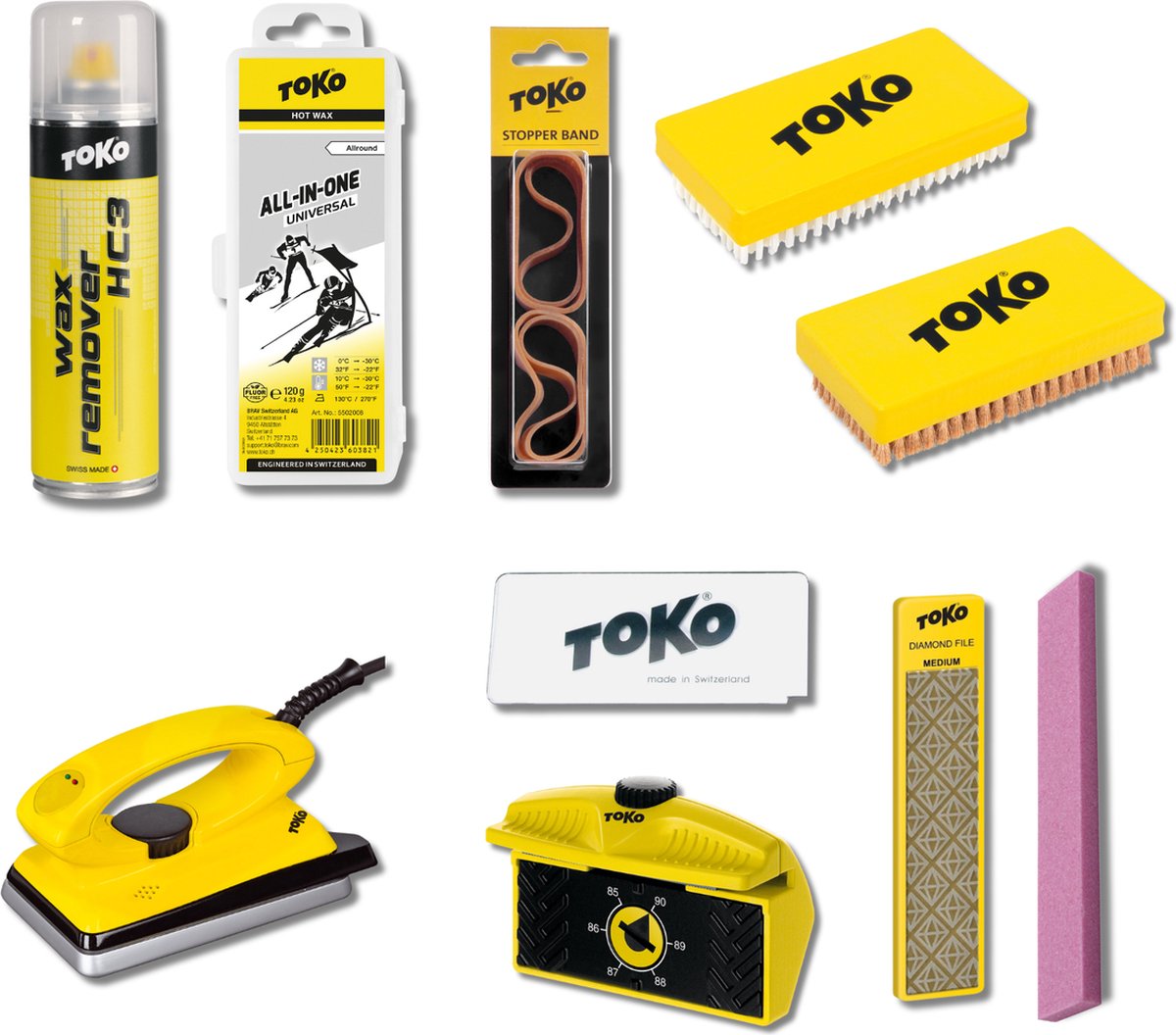 TOKO Wax en Slijpset voor ski- en snowboard waxen en slijpen