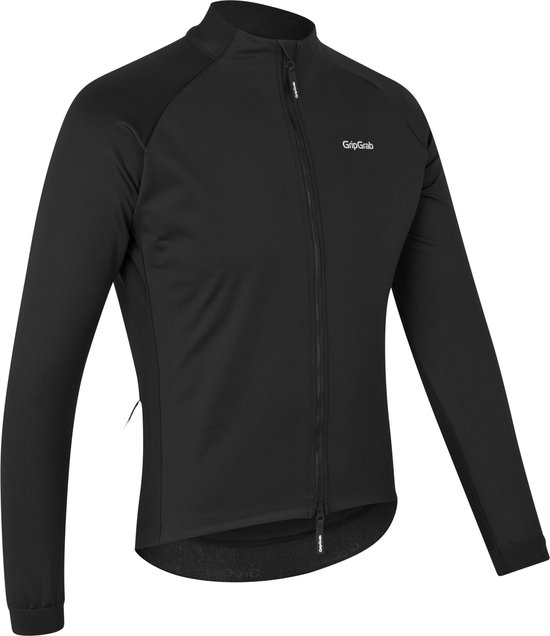 GripGrab - ThermaShell Winter Fietsjack Winddichte Wielrennen Winterjack Thermo Softshell Jacket - Zwart - Heren - Maat XL
