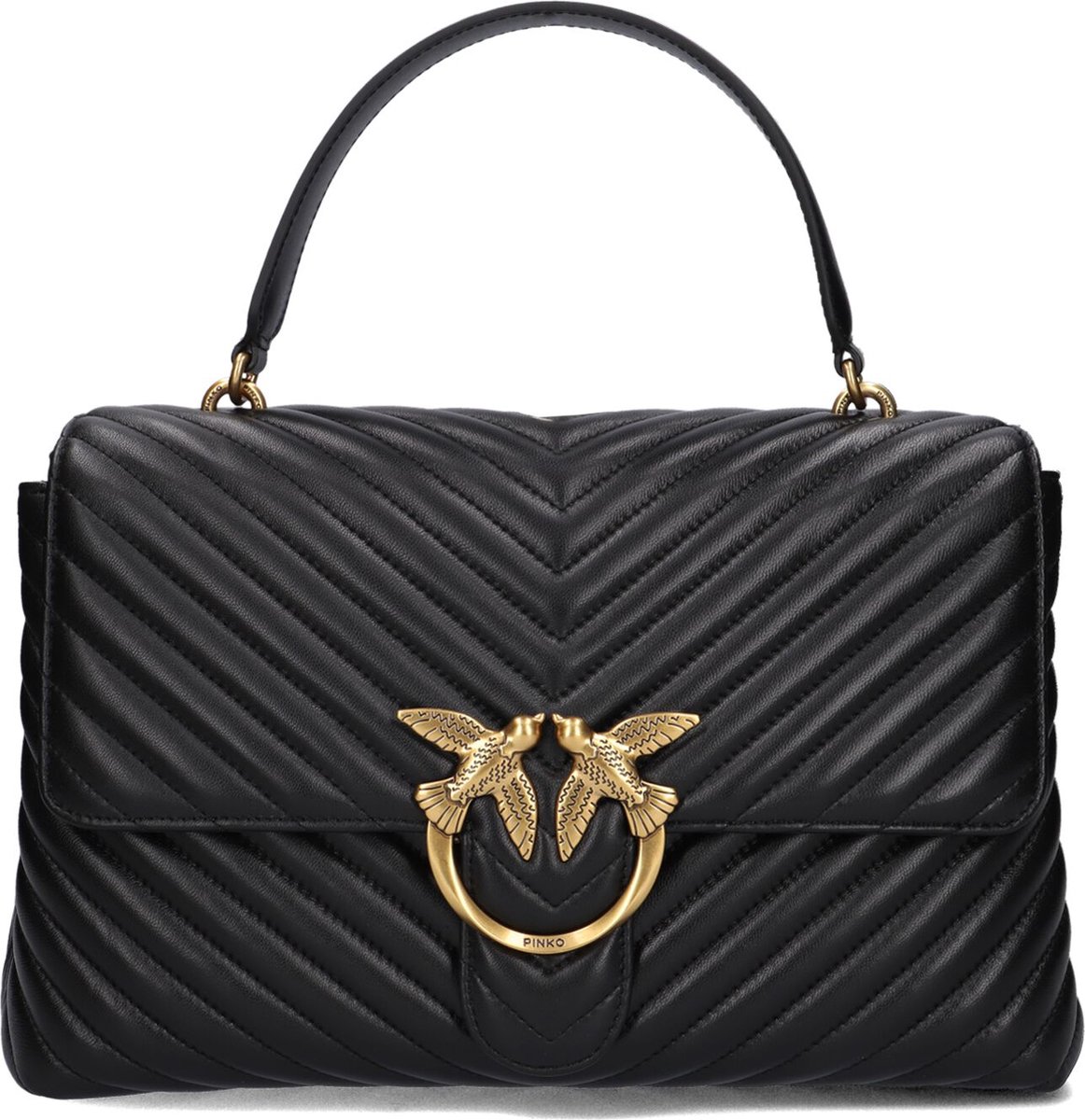 Pinko Love Lady Puff Big Cl Sheep Handtassen Dames - Zwart - Maat ONESIZE