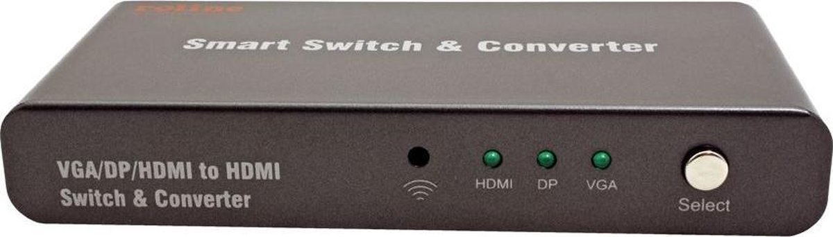 Roline HDMI multiconverter schakelaar met afstandsbediening - versie 2.0 (4K 60Hz HDR)