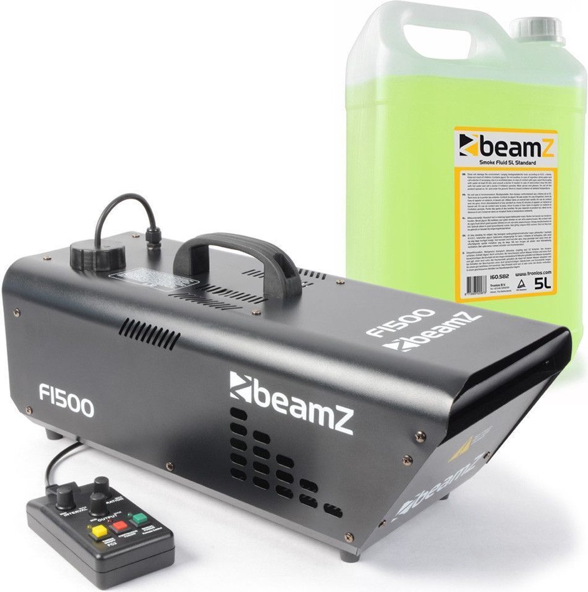 Rookmachine - BeamZ F1500 fazer 1500W met timer & 5L rookvloeistof