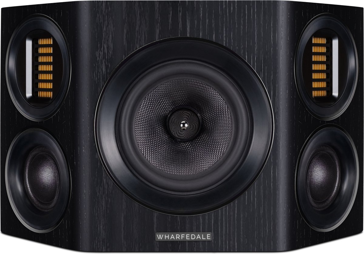 Wharfedale EVO 4S - Surround sound luidsprekers – Thuisbioscoop - Kevlar basweergave - AMT tweeter – Zwart (per paar - 2 stuks)