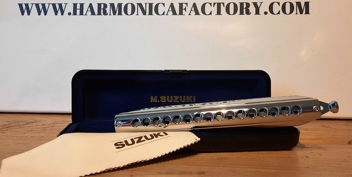 Suzuki Chromatic SCX-64-C - 16-gaats - chromatische mondharmonica - origineel - populair model