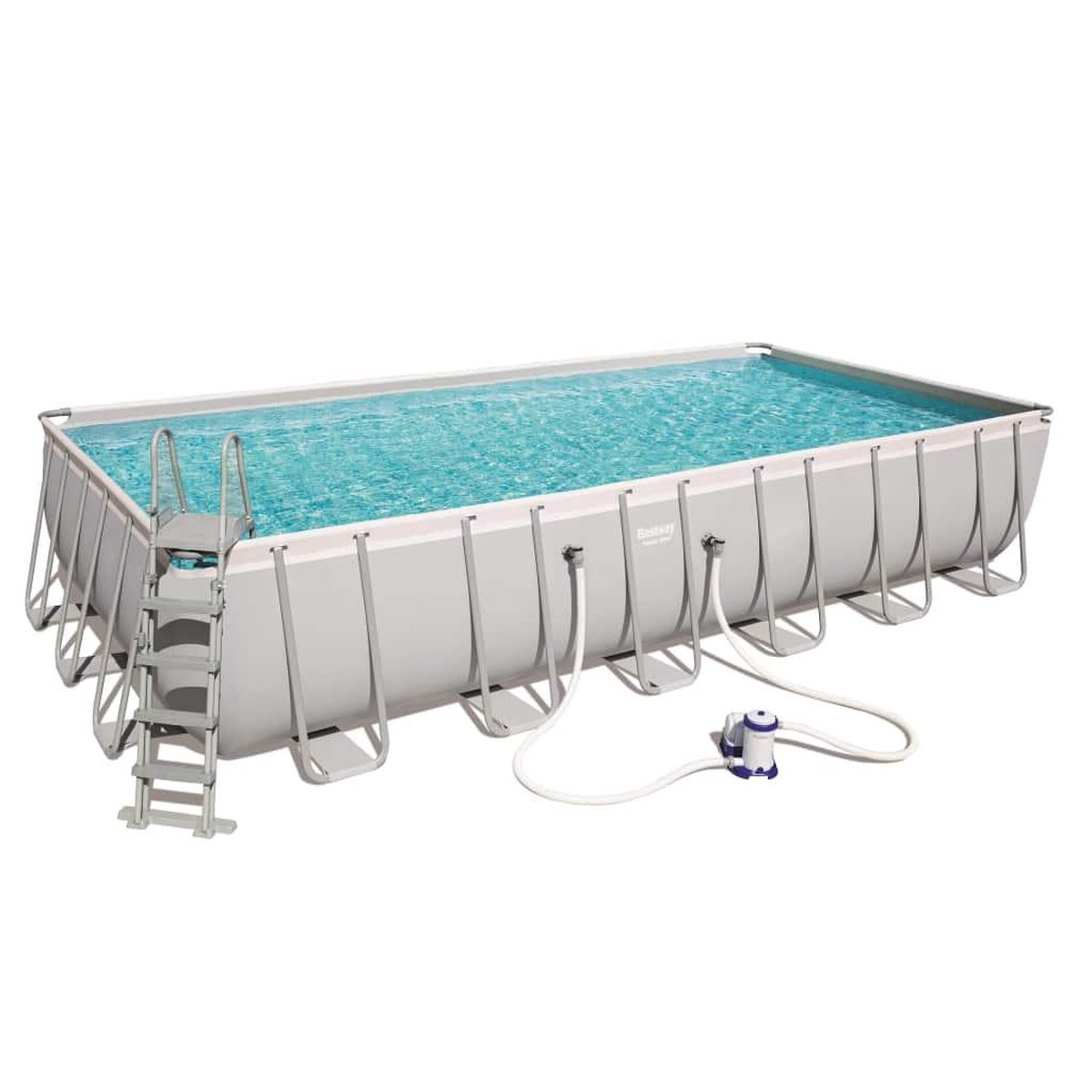 Bestway Power Steel Zwembadset rechthoekig 732x366x132 cm 56474