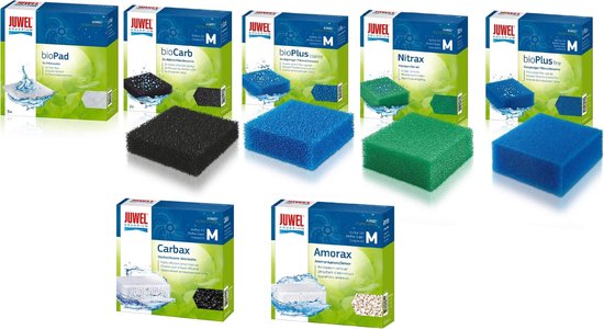 Juwel - Filter spons set compact (M) 5 soorten + Carbax + Amorax
