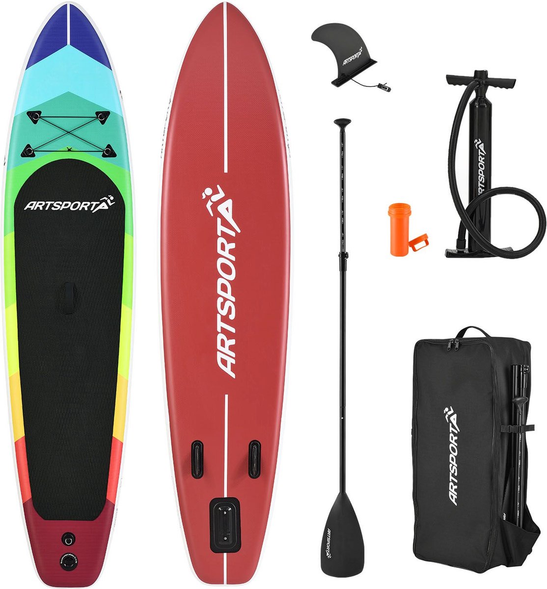 Opblaasbaar SUP Board - Retro Love - Incl. toebehoren