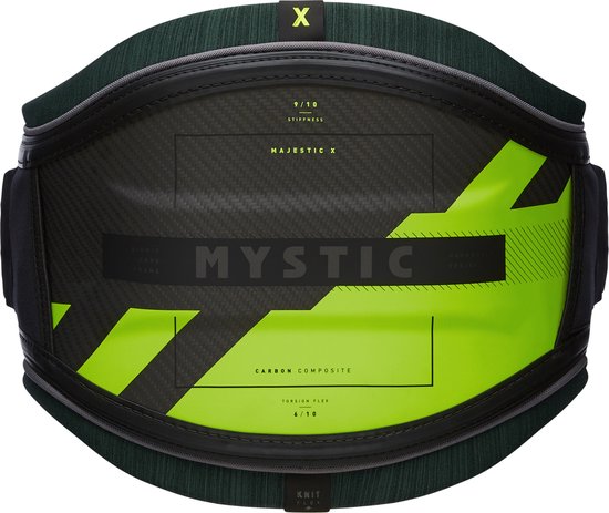 Mystic Kitesurf Heren Trapeze Majestic X Waist - Black/Green