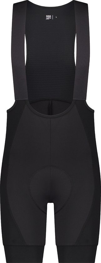 BBB Cycling ProTech Bib Shorts – Wielrenbroek Heren Met Zeem Kort – Fietsbroek Met Bretels – Italiaanse Carvico-stof – Zwart – Maat XL – BBW-434