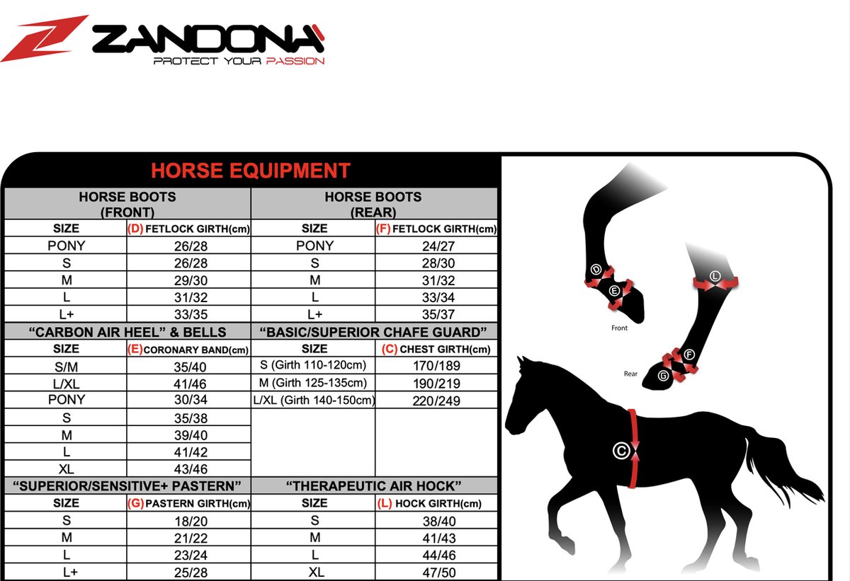 Zandona Elite Air Young Competition Fetlock - Brown - Maat L