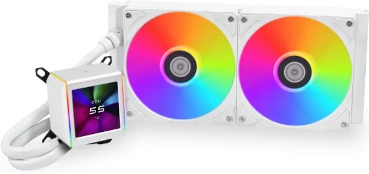 Lian Li GALAHAD II LCD 280 AIO White - Vloeistof-koelsysteem processor - Afmeting radiator: 280 mm