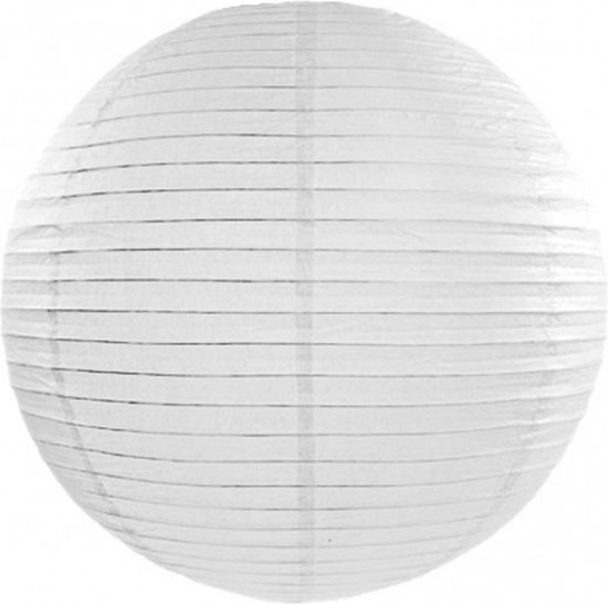 15x Luxe witte bol lampionnen van 35 cm
