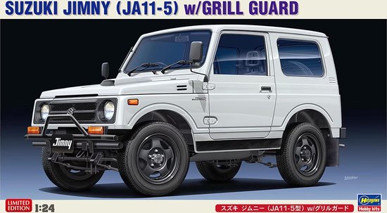 1:24 Hasegawa 20650 Suzuki Jimny (JA11-5) w/Grill Guard Plastic Modelbouwpakket