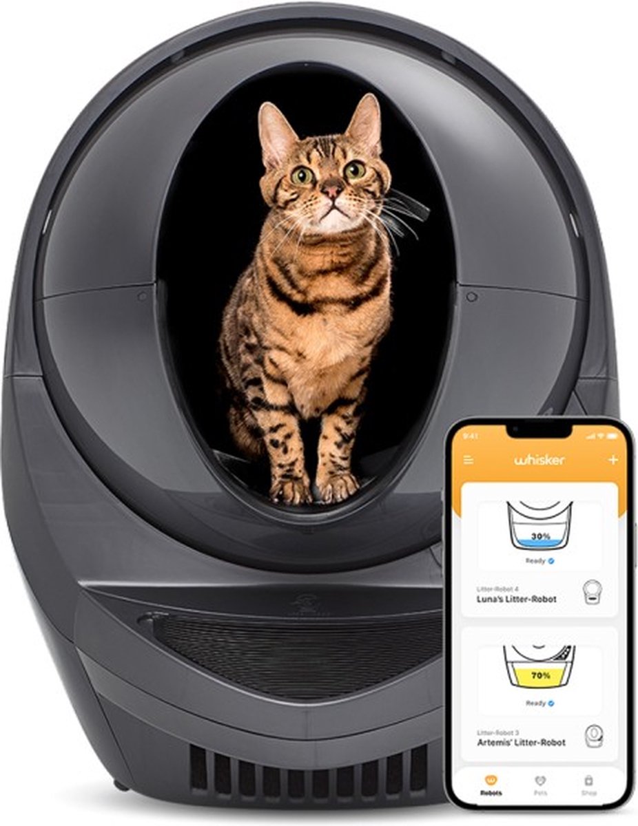 Litter-Robot 3 Connect - Automatische Kattenbak - Zelfreinigend - Grijs