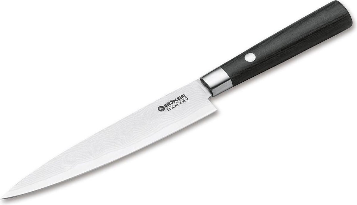 Böker Damast Black Multifunctioneel mes 15cm