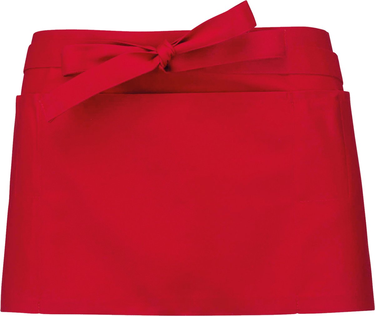 Awesome-Gifts - Professionele Horeca Sloof - K896 Bistro schort - Heupschort - Serveerschort - unisex - kort - 70 x 26 cm - per 10 stuks - onbedrukt - Rood