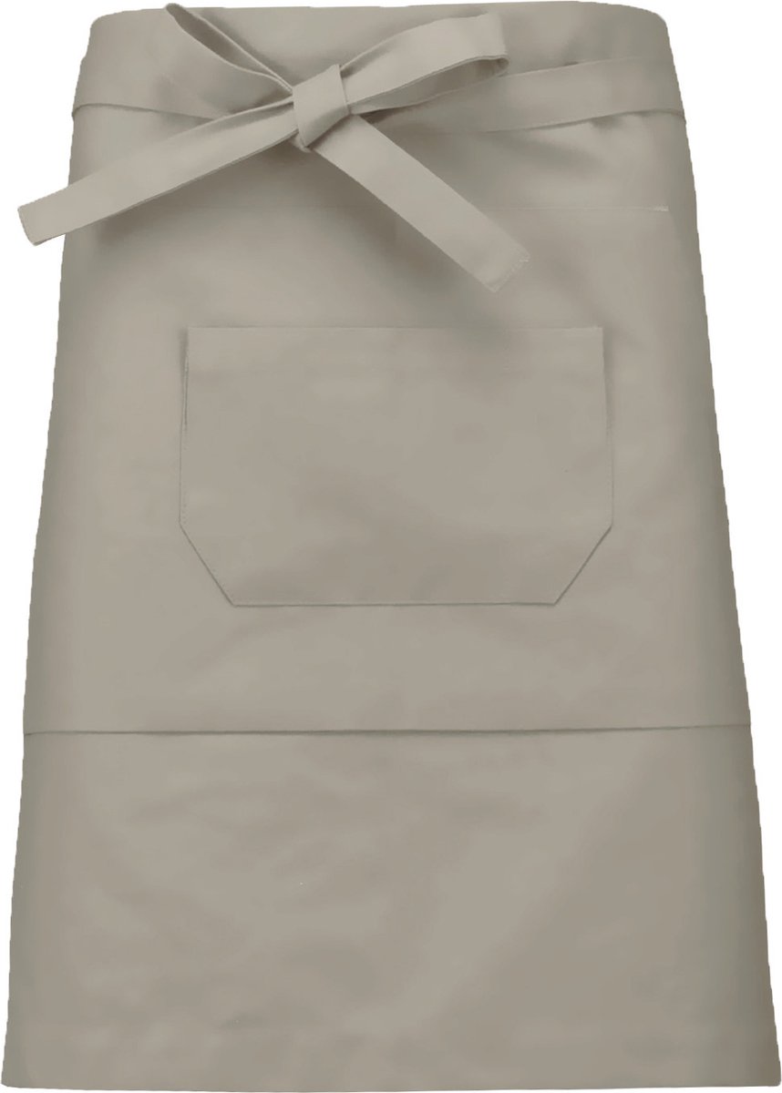 Awesome-Gifts - Professionele Horeca Sloof - K899 Bistro schort - Heupschort - Serveerschort - unisex - halflang - 90 x 50 cm - per 10 stuks - onbedrukt - Beige