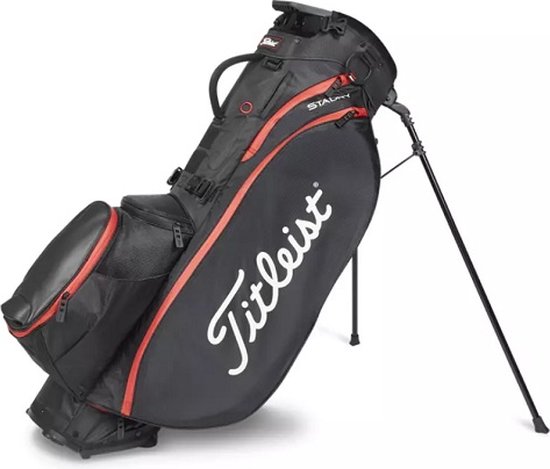 Titleist Players 5 Stadry Standbag Golftas, zwart/rood