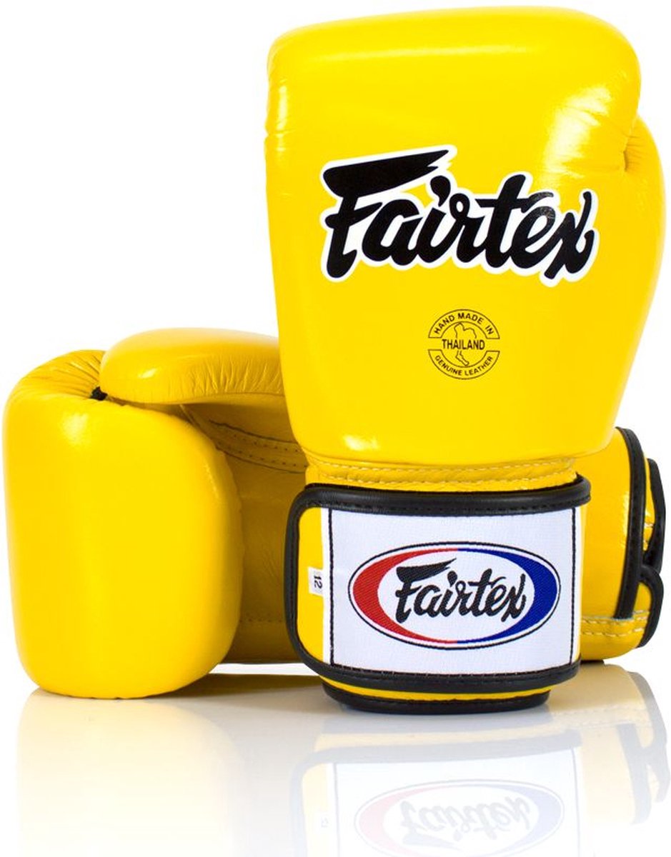 Fairtex BGV1 Universal Bokshandschoenen - "Tight-Fit" Design - Geel - 12 oz