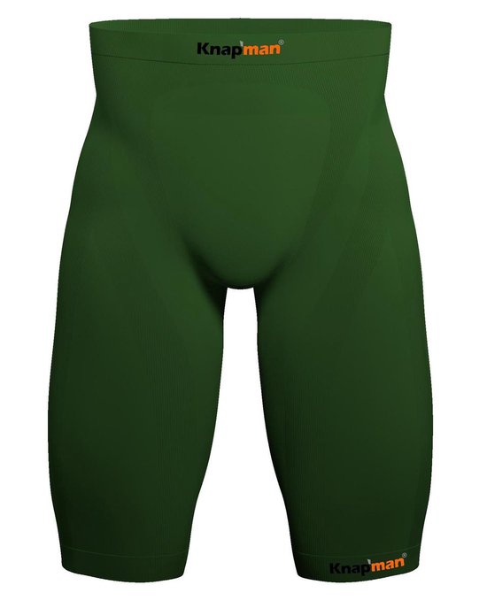 Knapman Zoned Compression Short 45% Groen | Compressiebroek (Liesbroek) voor Heren | Maat XXL