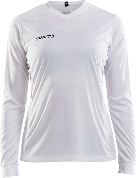 Craft Squad Jersey Solid LS Shirt dames  Sportshirt - Maat XL  - Vrouwen - wit