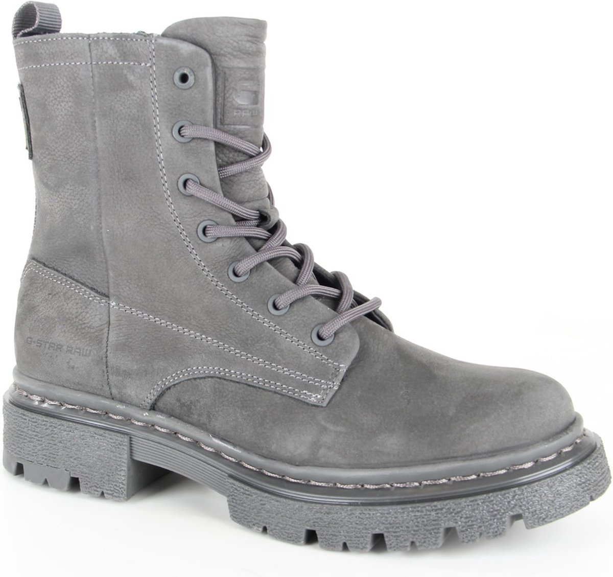G-Star Raw Kafey Hgh Lace Nub W Veterboots - Laarzen Met Veters - Dames - Grijs - Maat 38