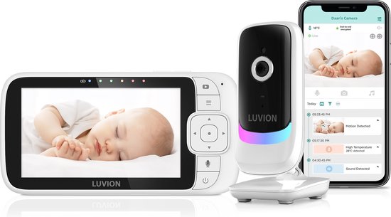 Luvion Essential Connect Wifi Babyfoon met HD Camera én App - Premium Baby Monitor