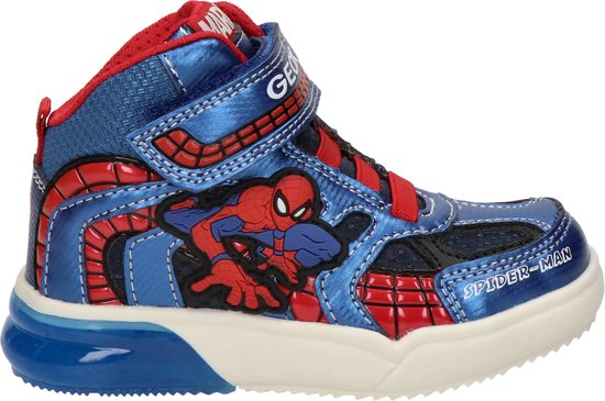 Geox Spiderman sneakers blauw Imitatieleer 82316 - Heren - Maat 34