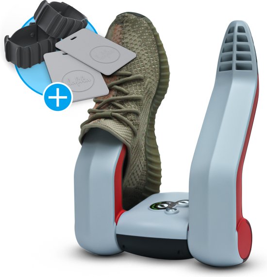 Go4Dry Schoenendroger & Schoenverfrisser Rood/Grijs + Adapterset Parfumkit