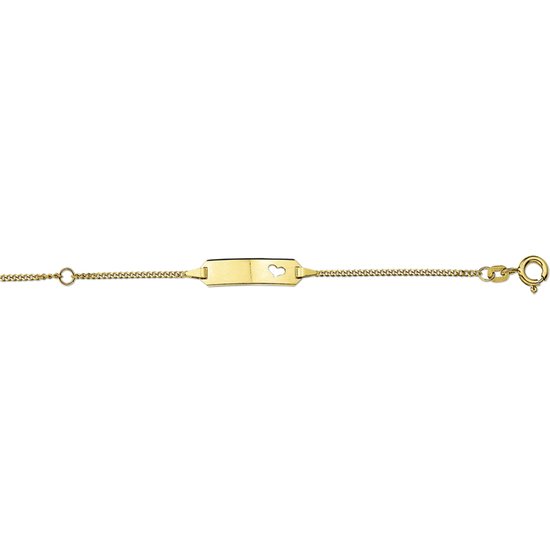 Graveerarmband Hart Gourmette Plaat 5,0 Mm