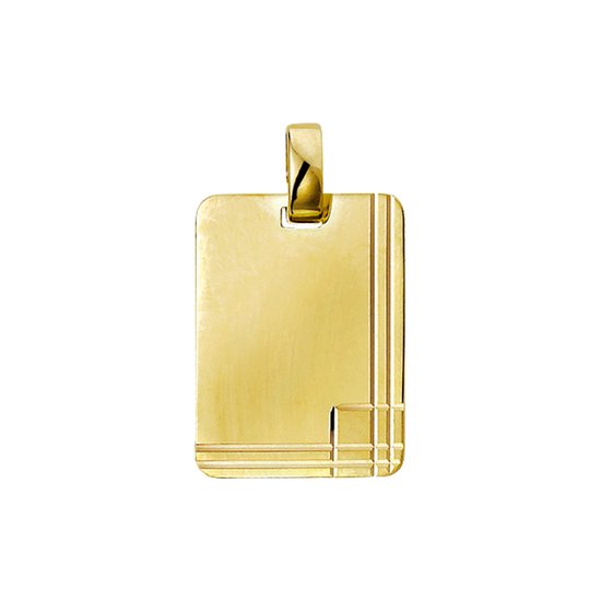 Graveerhanger Poli/mat Gediamanteerd