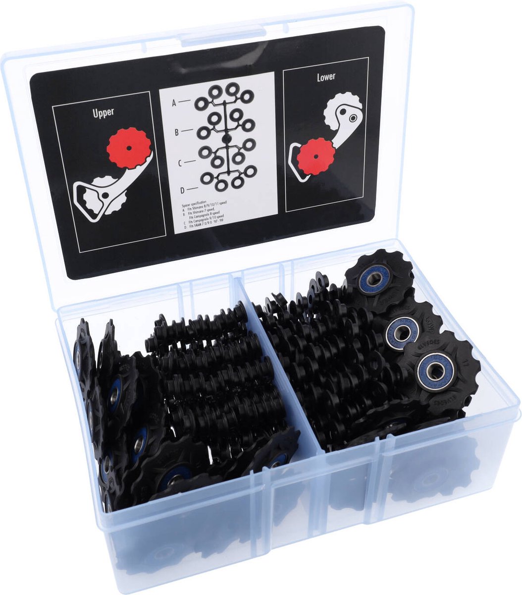 Elvedes Universele derailleurwieltjes box van 25 sets