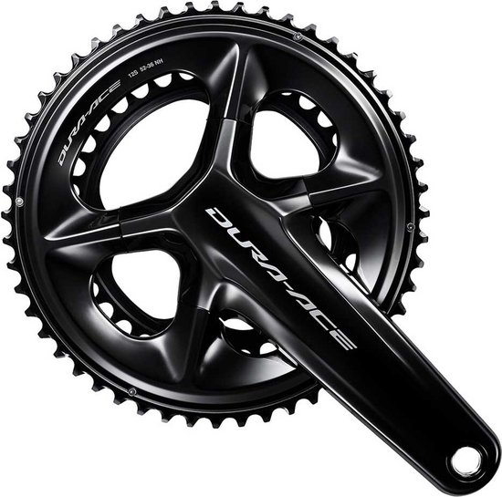 Shimano Dura Ace R9200 12s Hollowtech Ii Crankstel Zwart 165 mm / 52/36t