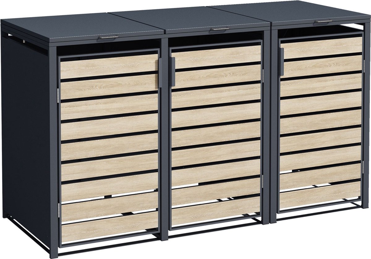 Container ombouw Thijs - metaal - 3 containers